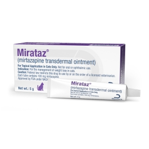 Mirataz (mirtazapine transdermal ointment) for Cats, 5-g tube